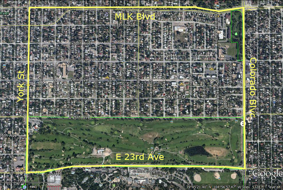 North City Park Neighborhood Map